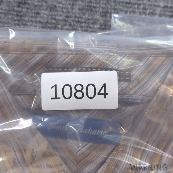 Tommy Bahama Shirt Large Brown Floral Long Sleeve Button Up Silk Blend - Picture 7 of 7